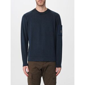 C.P. Company Men Crew Neck Pure Wool Jumper C.P. Company With Patch Pocket